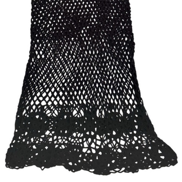 Lulus NWT Beach for the Stars Crochet Mesh Midi Pool
Swim Cover-Up, Black, L/XL - Picture 9 of 10